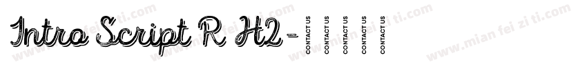 Intro Script R H2字体转换